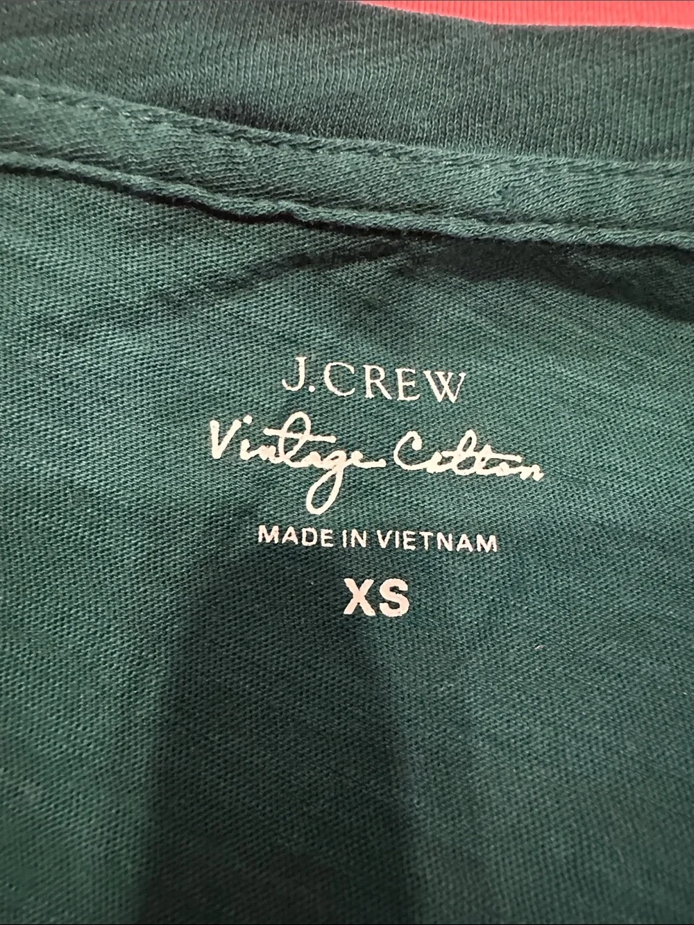 J. Crew Vintage Cotton Tee in Forest Green